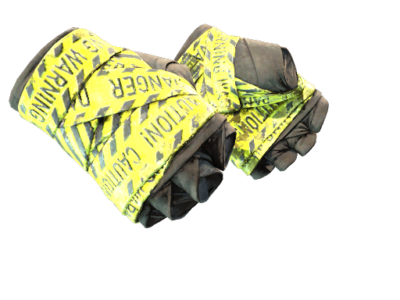 ★ Hand Wraps | CAUTION! ( Battle-Scarred)