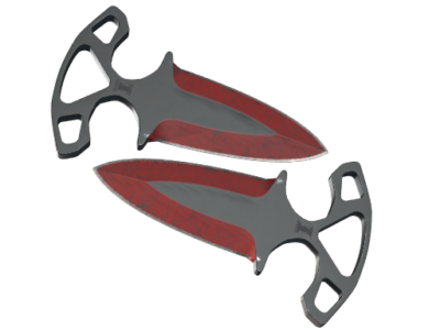 ★ Shadow Daggers | Crimson Web ( Well-Worn)